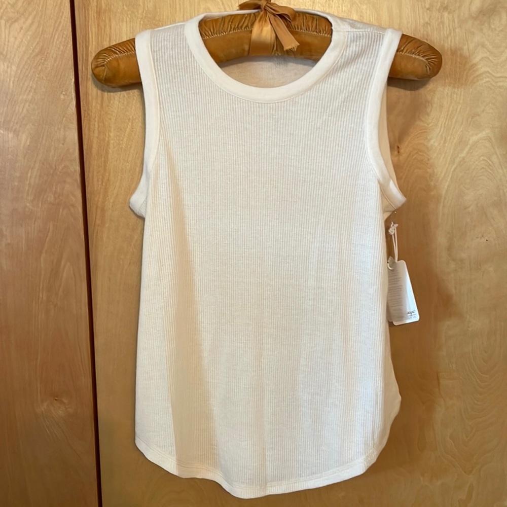 NWT! PJ Salvage tank top. RUTBTK. Stone color. Ribbed. Medium.